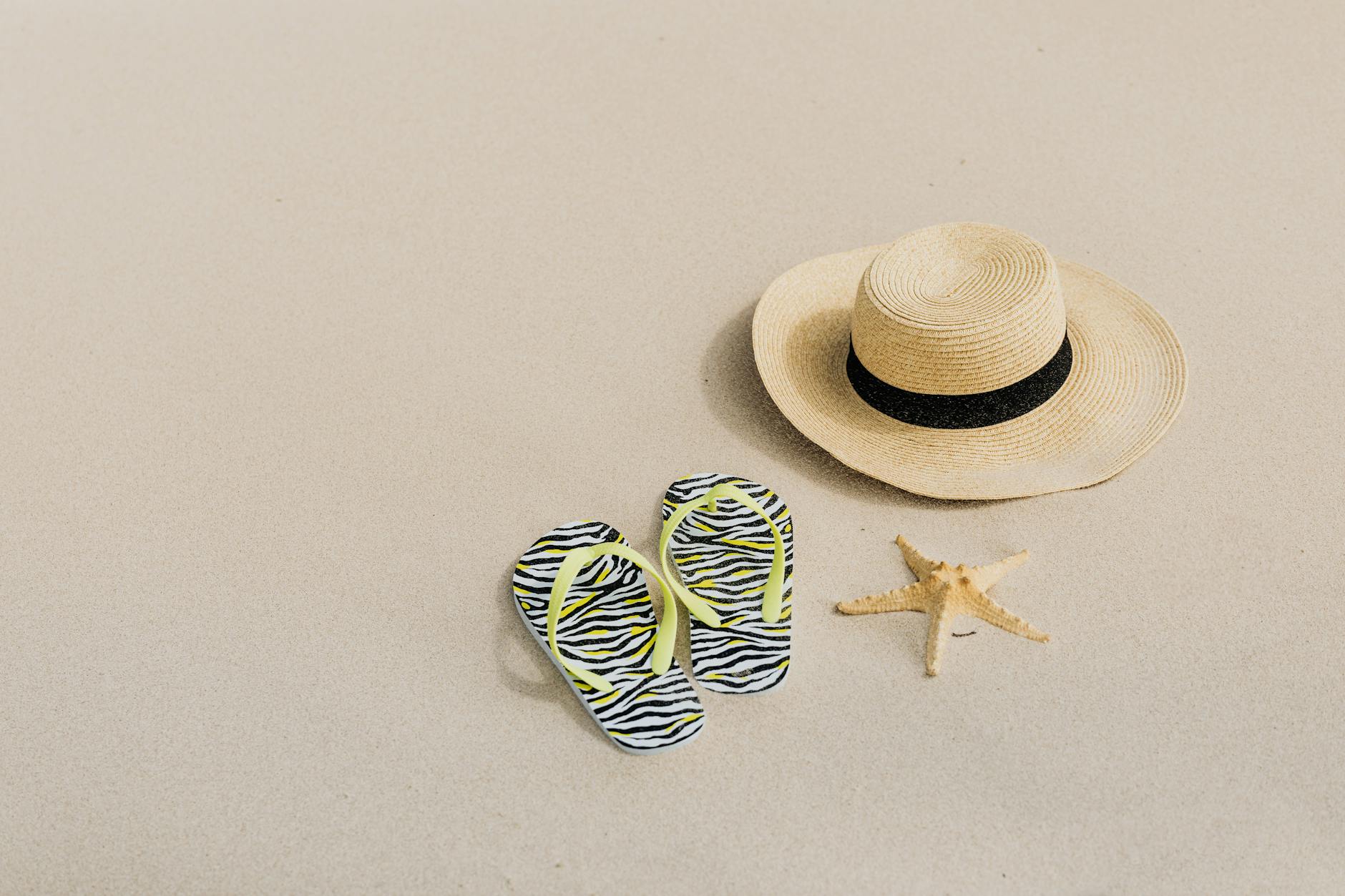 Sandals with hat