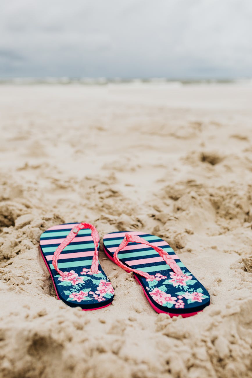 Sandals at the beach